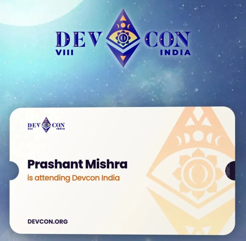 Devcon 8 India — Prashant Mishra
